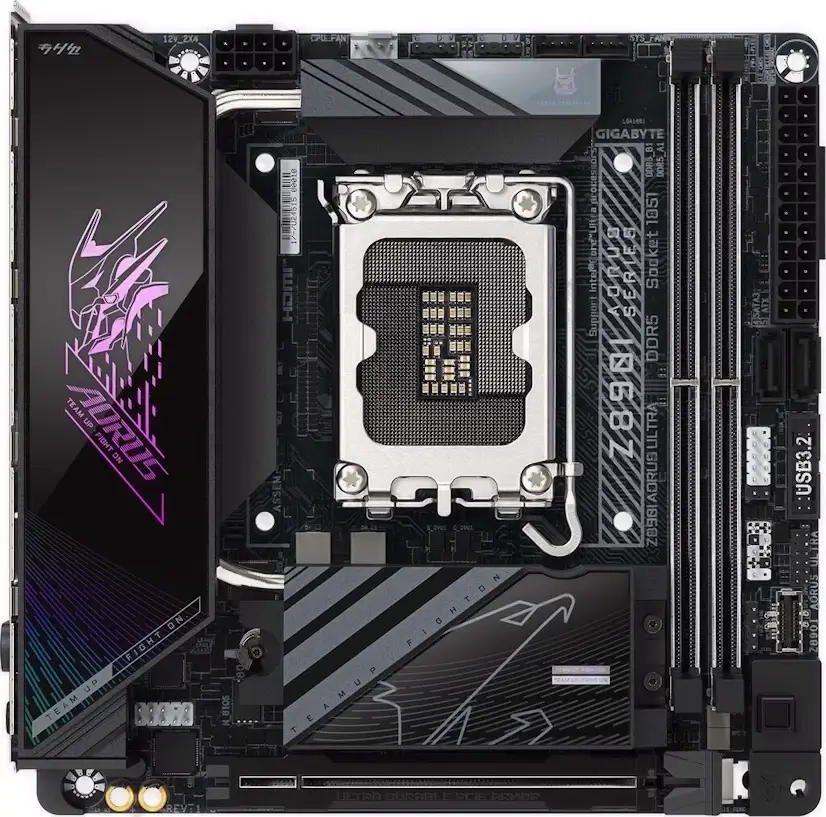 Montaje Placas Base Gigabyte Z890I AORUS ULTRA Gaming PC Los Molinos Montaje Placa Base Gigabyte Z890I AORUS ULTRA Gaming PC Los Molinos